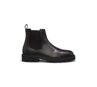 BOSS Boots aus genarbtem Leder mit seitlichen elastischen Einsätzen - Style Julyo_Cheb_gr, 50552573 Dunkelbraun 44