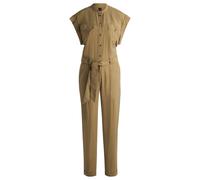 BOSS Jumpsuit aus leichtem Canvas mit Gürtel - Style C_Dridy_1, 50540423 Beige 34