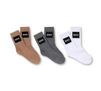 BOSS, Jungen, Socken, 3er-Pack, Weiß, 31