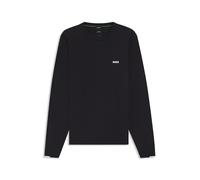 Rundhalspullover BOSS GREEN "K Ever-X CN", Herren, Gr. S, blau (dunkelblau402), Strick, Obermaterial: 100% Baumwolle, unifarben, casual, hüftlang, Rundhals, Langarm Bündchen, Pullover (34018768-S) dun