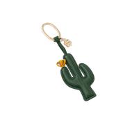 Boss Kaktus Schlüsselanhänger / Taschenanhänger aus Leder, Grün