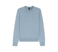 BOSS Strickpullover aus Baumwolle und Kaschmir mit Logo-Label - Style Kanovano_S, 50527583 Hellblau L