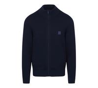 BOSS Strickjacke aus Baumwolle und Kaschmir - Style Kanozip_S, 50543692 Dunkelblau S
