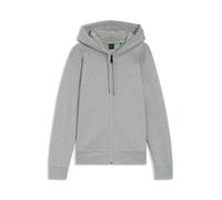 BOSS Kapuzenjacke aus Stretch-Baumwolle mit Reißverschluss und Logo-Detail - Style Saggy, 50555495 Hellgrau XXXL