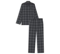BOSS Karierter Pyjama mit Logo-Stickerei in der Geschenkbox - Style Chris Pattern Pyjama, 50550951 Dunkelblau M