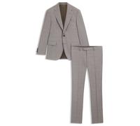 BOSS Karierter Regular-Fit Anzug aus Schurwolle - Style L-Jarrod-2Pcs-241, 50545415 Beige 52