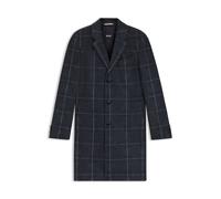 BOSS Karierter Slim-Fit Mantel - Style H-Hyde-J-254, 50551092 Blau gemustert 48