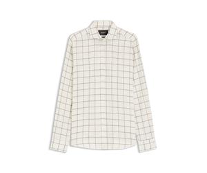 BOSS Kariertes Regular-Fit Hemd aus Baumwoll-Flanell - Style L-JOSH-SPREADW-C-252, 50572041 Hellbeige 38