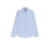 BOSS Kariertes Regular-Fit Hemd aus funktionalem Stretch-Gewebe - Style P-JOE-K-261, 50556694 Hellblau 46