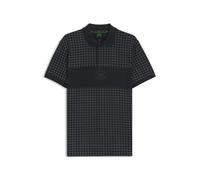 BOSS Kariertes Regular-Fit Poloshirt aus leichter Pima-Baumwolle - Style Polo Check GL, 50544478 Dunkelblau M