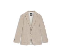 BOSS Kariertes Regular-Fit Sakko aus bequemem Stretch-Gewebe - Style H-Hutson-2PP-253, 50556956 Beige 50