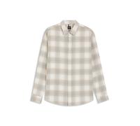 BOSS Kariertes Relaxed-Fit Hemd aus Baumwoll-Flanell - Style C-OWENL-K-254, 50557402 Weiß gemustert XL