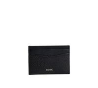 BOSS Kartenetui aus genarbtem Leder mit metallenem Logo-Schriftzug - Style New Crosstown_Cardc., 50529515 Schwarz ONESI