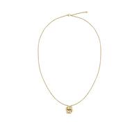 Kette mit Anhänger BOSS "DOUBLE B", gold (gelbgoldfarben), Halsketten, Damen, Edelstahl, L: 76 B: 1mm, B:1mm (36642220-0) gelbgoldfarben