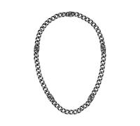 BOSS Jewelry Gliederhalskette für Herren Kollektion DOUBLE B ABSOLUTE aus Edelstahl mit Doppel-B Charms - 1580744