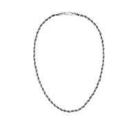 BOSS Silberfarbene Halskette mit Kordeloptik - Style MYLES, HB1580839 Silberfarben ONESI