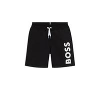 BOSS Kids-Badeshorts aus angerautem Gewebe mit Logo-Print - Style J51973/84910A, J51973 Schwarz 102