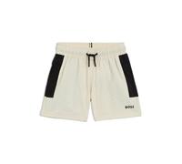 BOSS Kids-Badeshorts aus Seersucker-Gewebe mit Logo-Print - Style J51972/21C12A, J51972 Hellbeige 102