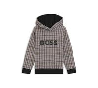 BOSS Kids-Fleece-Hoodie aus Baumwoll-Mix mit Print-Muster - Style J52357/09B04A, J52357 Schwarz 138