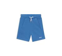 BOSS Kids-Fleece-Shorts aus Baumwoll-Mix mit Logo-Print - Style J51993/84906A, J51993 Blau 138