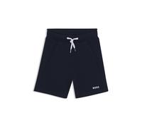 BOSS Kids-Fleece-Shorts aus Baumwoll-Mix mit Logo-Print - Style J51993/84906A, J51993 Dunkelblau 102