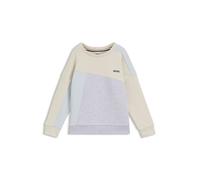 BOSS Kids-Fleece-Sweatshirt aus Baumwoll-Mix im Colour-Block-Design - Style J52352/21C04A, J52352 Hellbeige 102