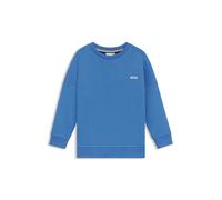 BOSS Kids-Fleece-Sweatshirt aus Baumwoll-Mix mit kontrastfarbenem Logo - Style J52021/84B08A, J52021 Blau 102