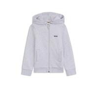 BOSS Kids-Hoodie aus Baumwoll-Mix mit Reißverschluss und Logo-Print - Style J52321/A3208A, J52321 Hellgrau 126