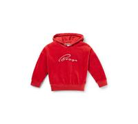 BOSS Kids-Hoodie aus samtigem Baumwoll-Mix mit handgeschriebenem Logo - Style J15463/37312A, J15463 Rot 114