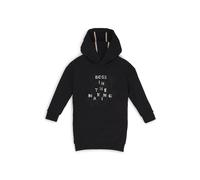 BOSS Kids-Hoodie-Kleid aus Stretch-Baumwolle mit charakteristischem Print - Style J51105/09B06A, J51105 Schwarz 102