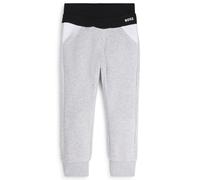 BOSS Kids-Jogginghose aus Baumwoll-Mix mit Fleece-Struktur im Colour-Block-Design - Style J51152/A3212A, J51152 Hellgrau 102