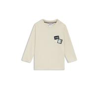 BOSS Kids-Longsleeve aus Baumwolle mit drei Logo-Aufnähern - Style J52473/21C02A, J52473 Hellbeige 81