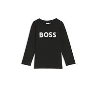 BOSS Kids-Longsleeve aus Baumwolle mit Kontrast-Logo - Style J25P25/84906A, J25P25 Schwarz 114