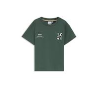 BOSS Kids Loose-Fit T-Shirt aus Baumwolle mit Logo-Artwork - Style J52974/68C04A, J52974 Grün 162