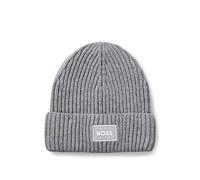BOSS Kids-Mütze mit gummiertem Logo-Aufnäher - Style J52619/A46T2, J52619 Dunkelgrau 58