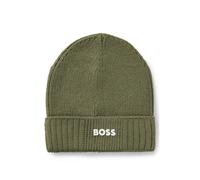 BOSS Kids-Mütze mit gummiertem Logo-Print - Style J52616/724T2, J52616 Dunkelgrün 56