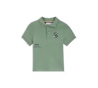 BOSS Kids Poloshirt aus Baumwoll-Piqué mit Logo-Artwork - Style J52893/64U02A, J52893 Grün 74