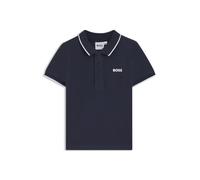 BOSS Kids-Poloshirt aus Baumwoll-Piqué mit Logo-Print - Style J05P13/10P02A, J05P13 Dunkelblau 74