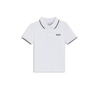 BOSS Kids-Poloshirt aus Baumwoll-Piqué mit Logo-Print - Style J05P13/10P02A, J05P13 Weiß 86