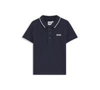 BOSS Kids-Poloshirt aus Baumwoll-Piqué mit Logo-Print - Style J25P26/10P14A, J25P26 Dunkelblau 138
