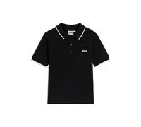 BOSS Kids-Poloshirt aus Baumwoll-Piqué mit Logo-Print - Style J25P26/10P14A, J25P26 Schwarz 114