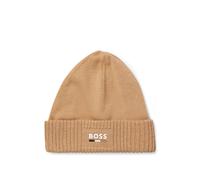 BOSS Kids-Strickmütze mit gummiertem Logo - Style J51600/269T0, J51600 Braun 46