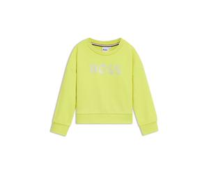 BOSS Kids-Sweatshirt aus Baumwoll-Mix mit Fleece-Struktur und Logo-Artwork - Style J50640/60908A, J50640 Gelb 138