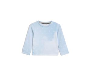 BOSS Kids-Sweatshirt aus Fleece mit Wolken und Double-B-Monogrammen - Style J52025/88710A, J52025 Hellblau 102