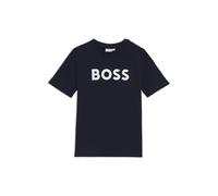 BOSS Kids-T-Shirt aus Baumwoll-Jersey mit Kontrast-Logo - Style J25P24/09B04A, J25P24 Dunkelblau 150