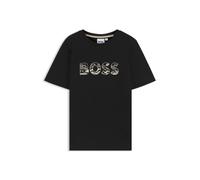 BOSS Kids-T-Shirt aus Baumwoll-Jersey mit Logo-Artwork - Style J52358/09B12A, J52358 Schwarz 102