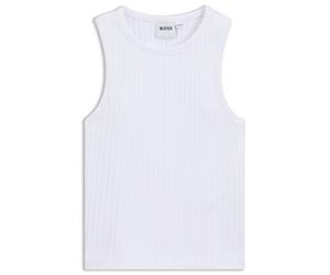 BOSS Kids Tanktop aus gerippter Stretch-Baumwolle - Style J53024/10P06A, J53024 Weiß 138