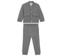 BOSS Kids-Trainingsanzug aus Baumwoll-Mix mit Double-B-Monogramm - Style J52482/A4603A, J52482 Dunkelgrau 74