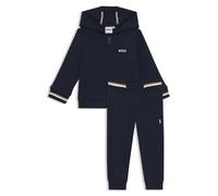 BOSS Kids-Trainingsanzug aus Baumwoll-Mix mit kontrastfarbenem Logo - Style J52126/84912M, J52126 Dunkelblau 74