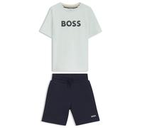 BOSS Kinder-Set aus T-Shirt und Shorts mit Logo-Details - Style J53008/73K04A, J53008 Hellgrün 102